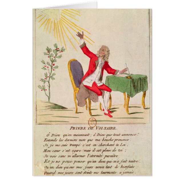 La prière de Voltaire (Devant)