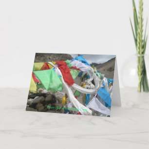 La prière d'Everest marque la carte de voeux