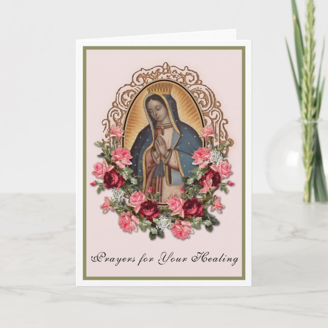 La prière religieuse Jésus pour la carte de guéris (Devant)