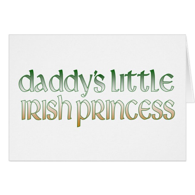 La princesse irlandaise du papa (Devant horizontal)