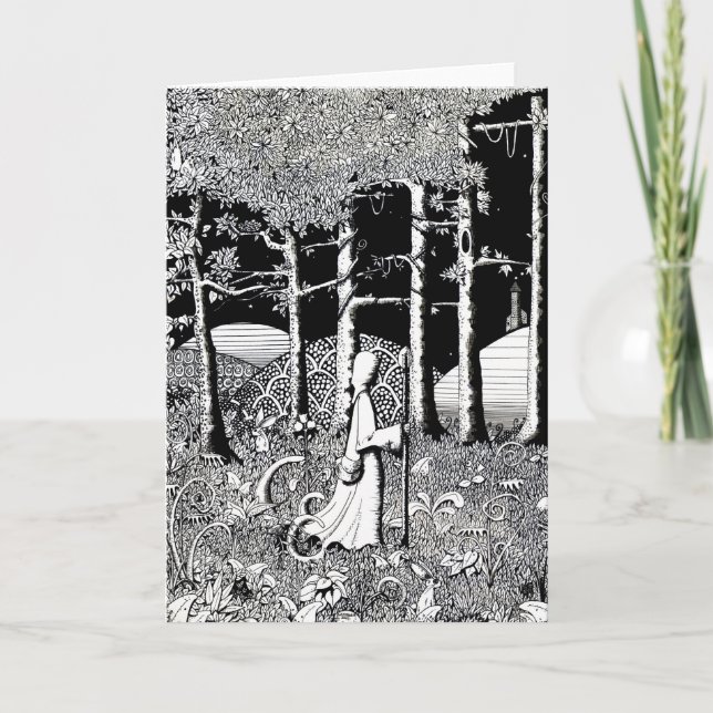 La promenade de druides - carte de voeux (Devant)