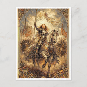 La Pucelle d'Orléans. Carte postale historique