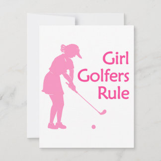 La règle des filles golfeuses