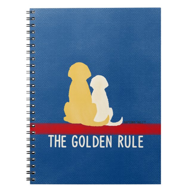 La règle d'or Carnet Journal fournitures scolaires (Devant)