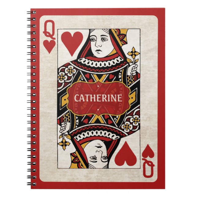 La reine des coeurs a personnalisé le carnet (Devant)