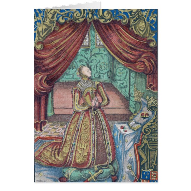 La Reine Elizabeth I à la prière, frontispice (Devant)