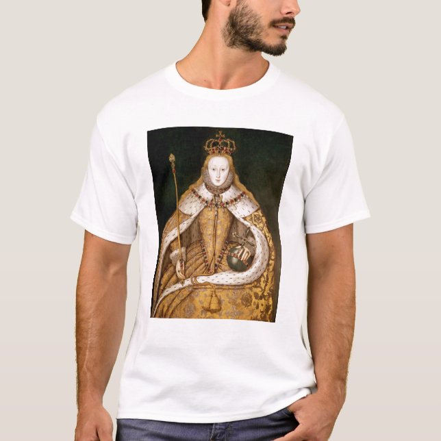 La Reine Elizabeth I dans des robes longues de (Devant)