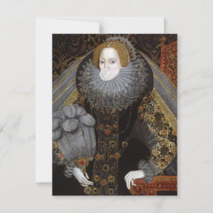 La reine Elizabeth I souffle une gomme à bulle bla