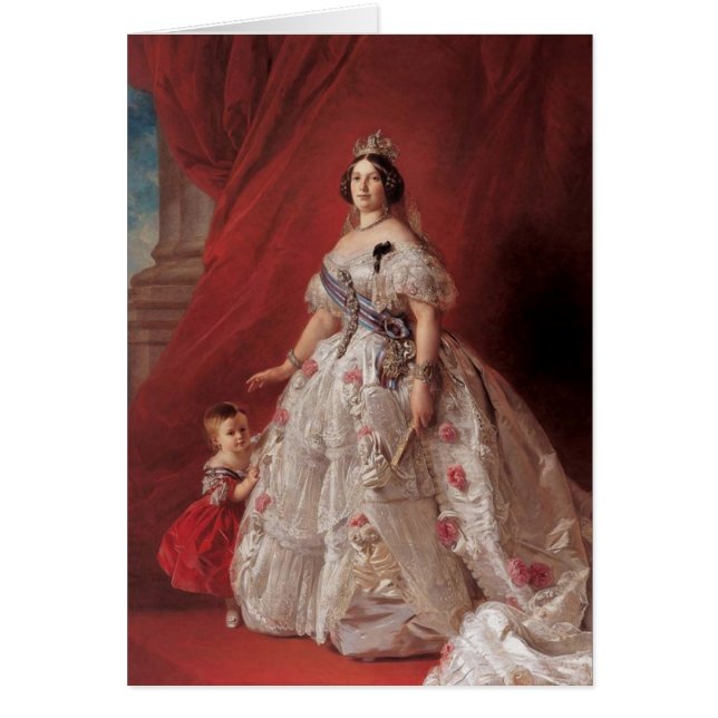 La Reine Isabella II de l'Espagne (Devant)