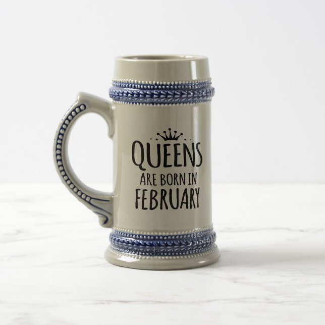 La Reine sont en février tasse spéciale née (Gauche)