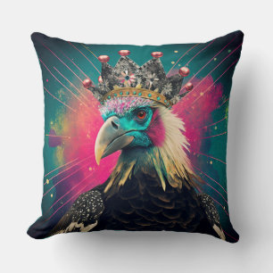 La Reine Vautour - Coussin de lancer d'oiseau 