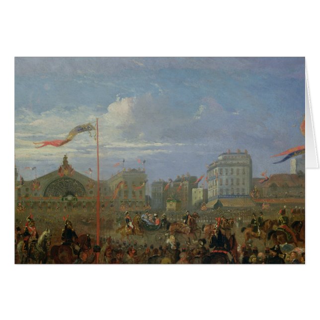 La Reine Victoria arrivant chez le Gare de l'Est (Devant horizontal)