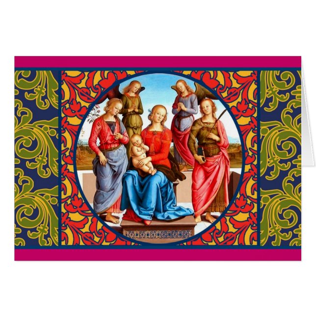 La Renaissance Madonna et carte d'enfant (Devant horizontal)
