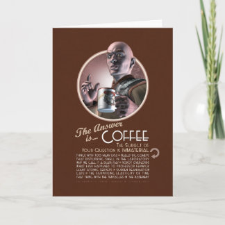 La réponse est Carte de voeux Café