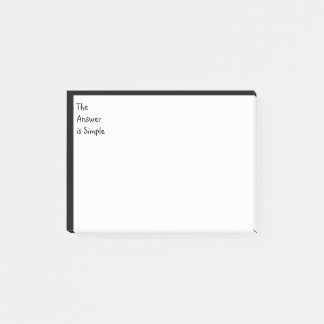 La réponse est simple Inspiration Post-it Notes