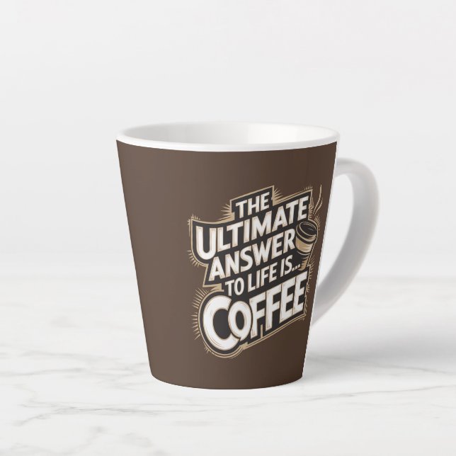 La réponse ultime à la vie est... Café Latte Mug (Angle droit)