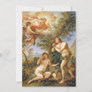 La réprimande d'Adam et Eve Biblique carte religie