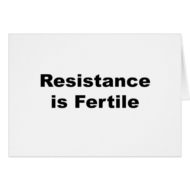 La Résistance Est Fertile (Devant horizontal)