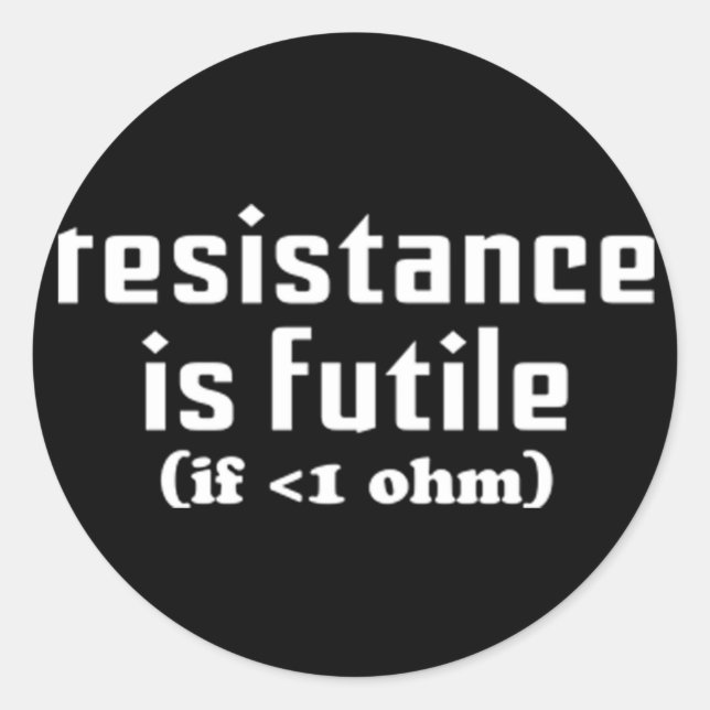 La Résistance Est Un Sticker Futile (Devant)