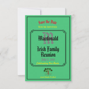La Réunion de famille irlandaise tous invitations