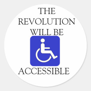 La révolution sera autocollant accessible