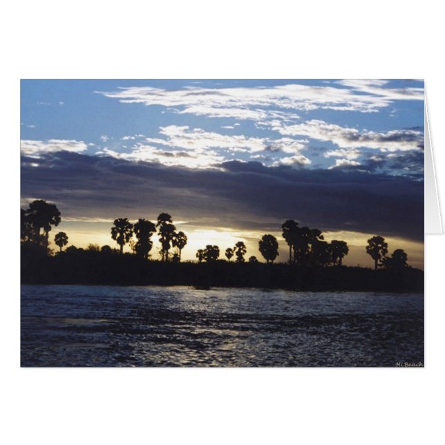 La rivière de Rufiji au coucher du soleil (Devant horizontal)