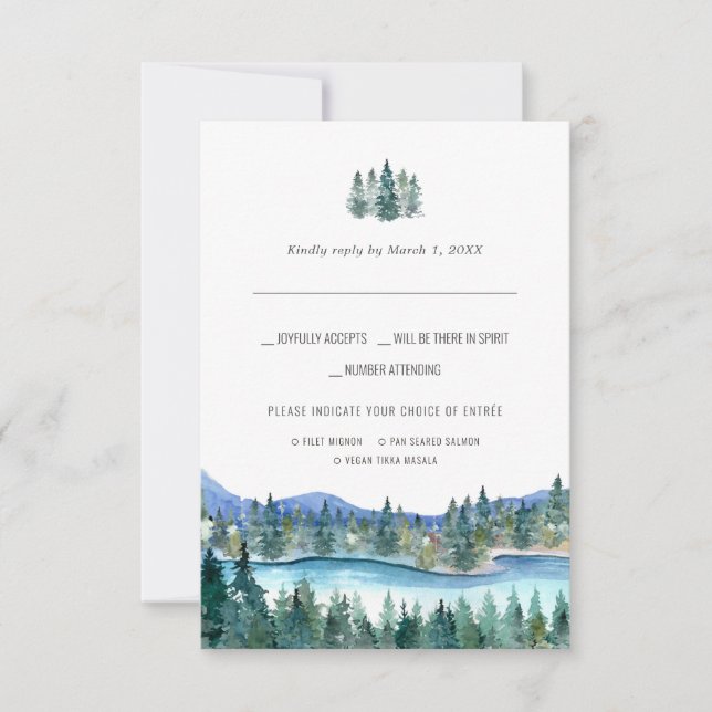 La rivière Pemi | RSVP aquarelle avec choix de rep (Devant)