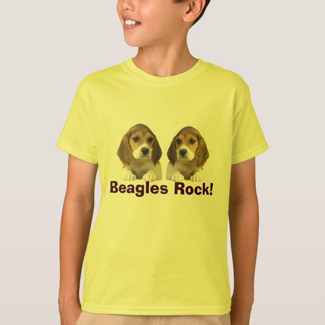 La roche de beagles badine le T-shirt (Devant)