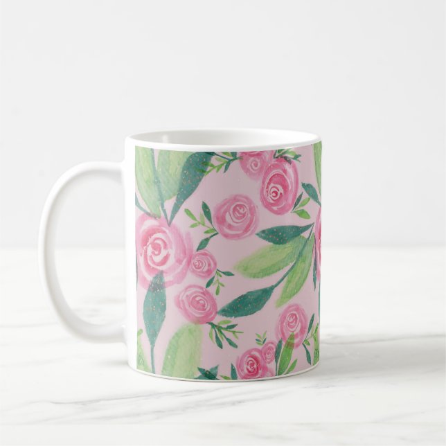 La Rosa Whimsy Gold tacheté Mug Floral (Gauche)
