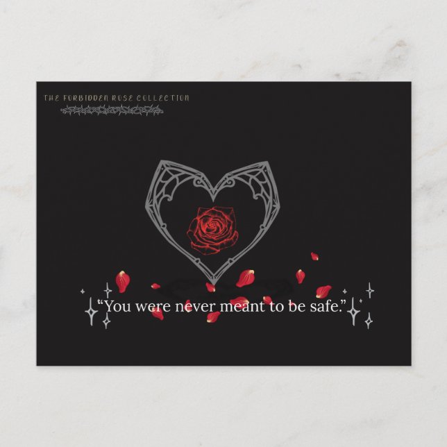 La Rose Interdite : Carte Postale Jamais Sûre (Devant)