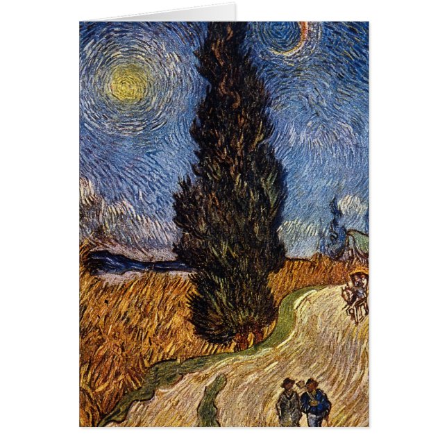 La route de Cypress par Vincent Willem Van Gogh (Devant)