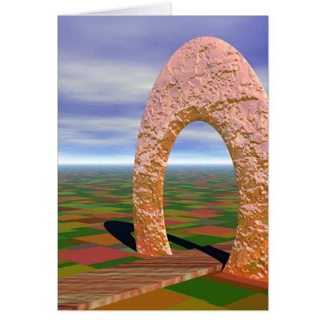 La Route Moins Parcourue, Arche Abstraite, Paysage (Devant)