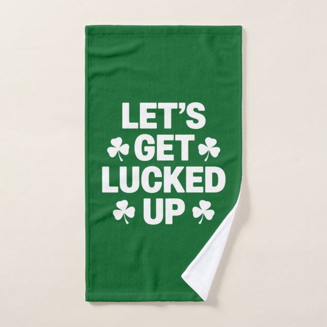 La Saint-Patrick Débarrassons-Nous de la Chance Tr (Serviette à main)