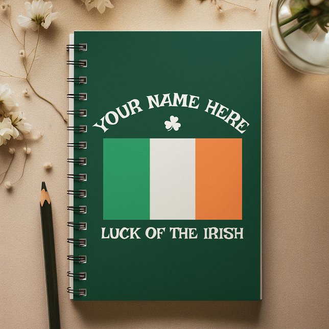 La Saint-Patrick Drapeau Irlande Nom Personnalisé  (Créateur téléchargé)