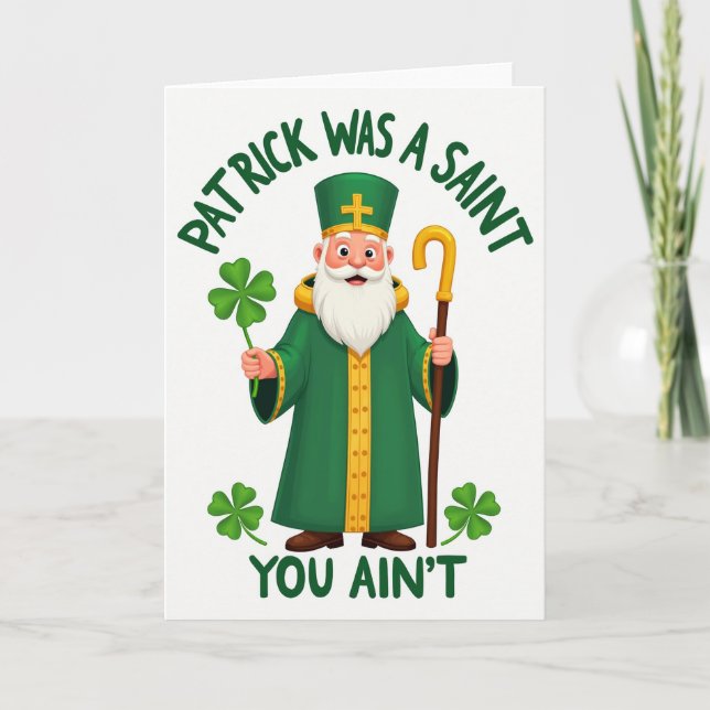 La Saint-Patrick Était Un Saint Carte (Devant)