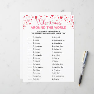 La Saint Valentin au monde