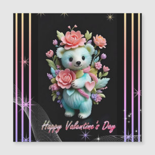 La Saint-Valentin avec un ours en peluche riche