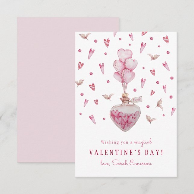 La Saint-Valentin de la classe aux coeurs roses (Devant / Derrière)