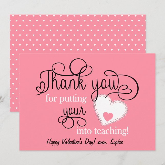 La Saint-Valentin du professeur saumon rose (Devant / Derrière)