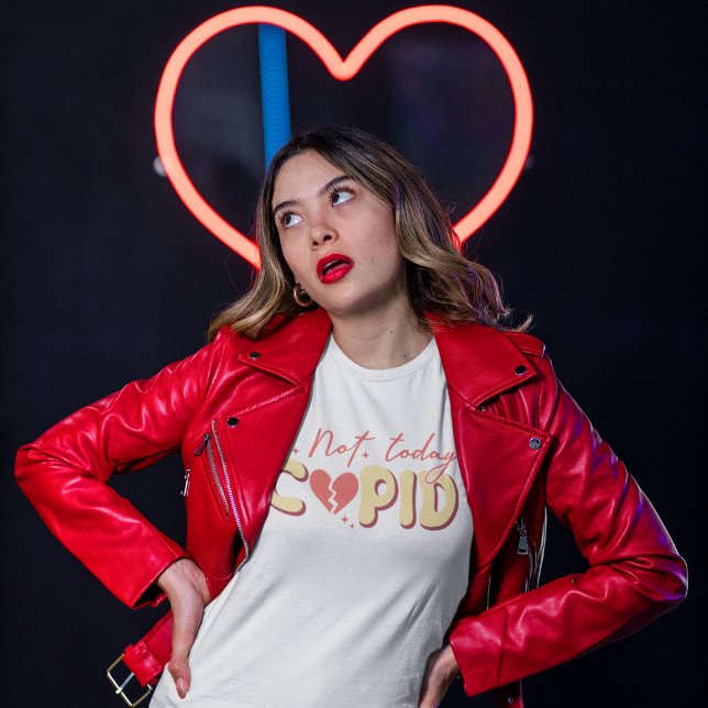 La Saint Valentin pas aujourd'hui Cupidon T-Shirt (Créateur téléchargé)