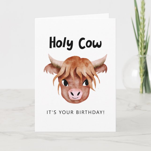 La Sainte Vache C'est ta carte d'anniversaire (Devant)