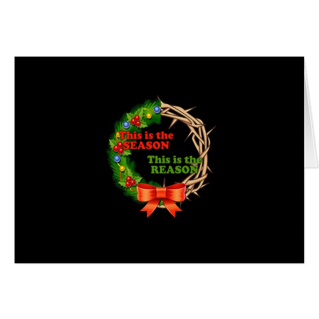 La saison La raison Laurel Wreath Jesus Christia (Devant Horizontal)