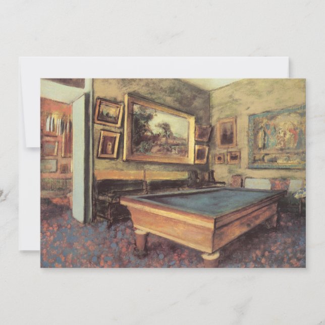 La salle de billard chez Menil Hubert par Edgar De (Devant)