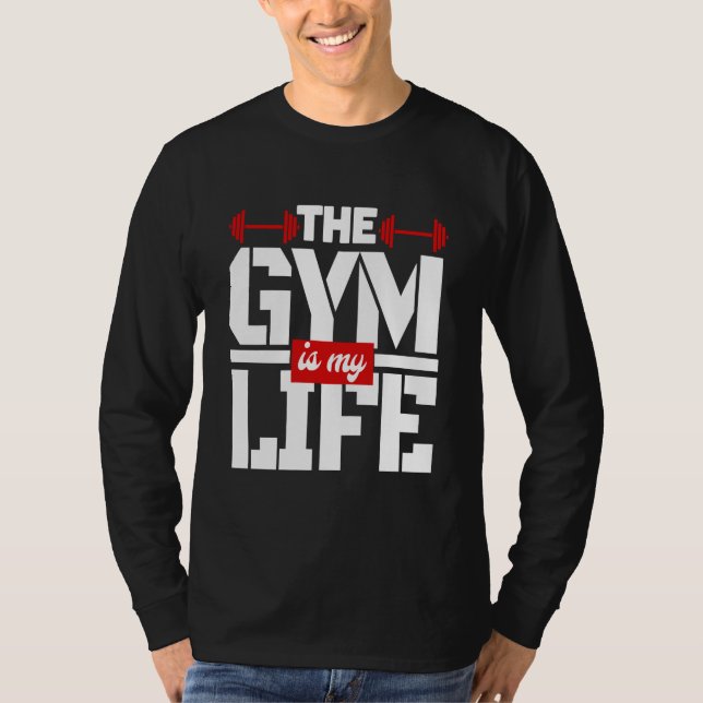 La Salle De Fitness Est Mon T-Shirt De Vie (Devant)