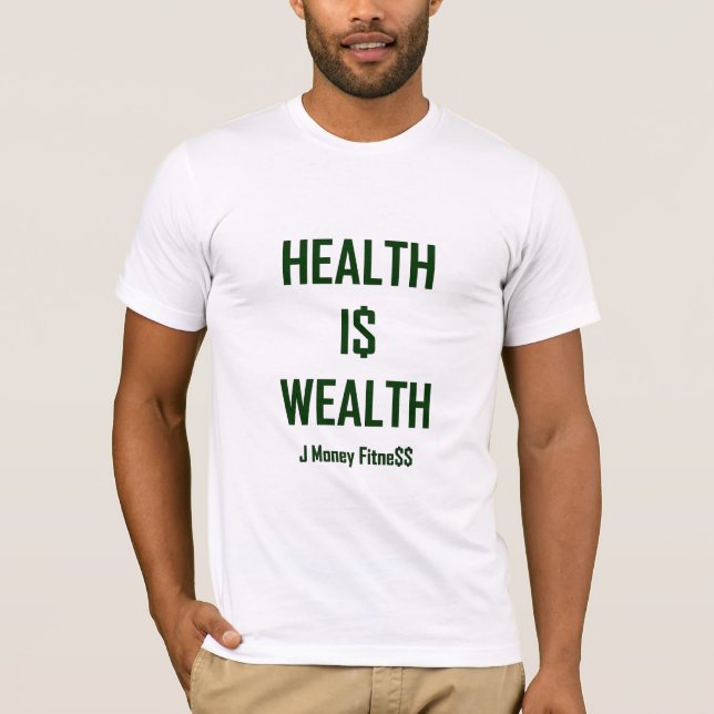 La santé JMF des hommes est riche T-shirt (Devant)