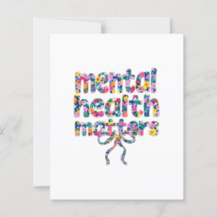 🌸 La santé mentale, ça compte Design floral