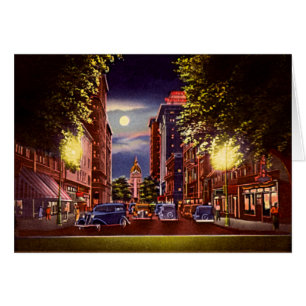 La savane, rue de la Géorgie Taureau la nuit