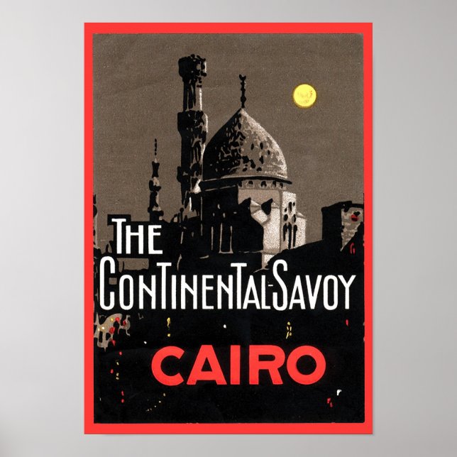 La Savoie Continentale, Affiche de voyage du Caire (Devant)