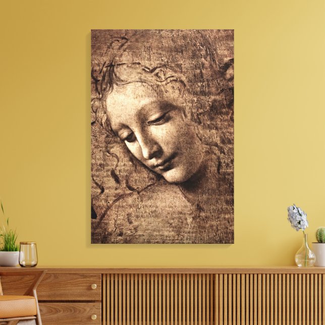La Scapigliata de Léonard de Vinci, toile de la Re (Insitu(Salon))
