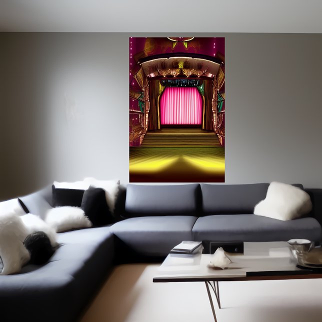 La scène du théâtre | AI Art Poster (Créateur téléchargé)